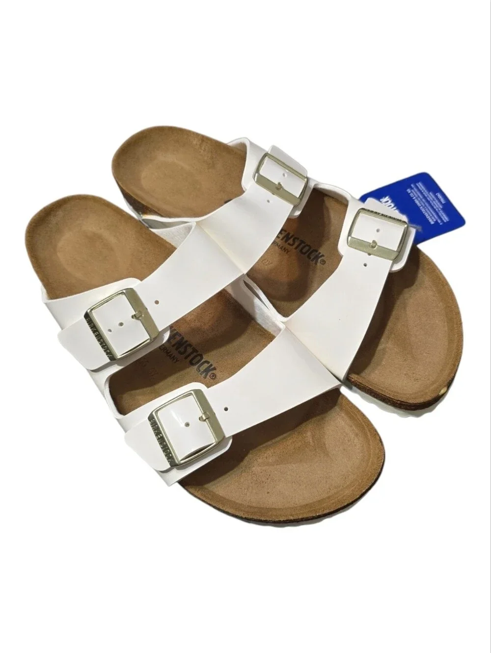 Birkenstock Arizona BS Patent White Sandals